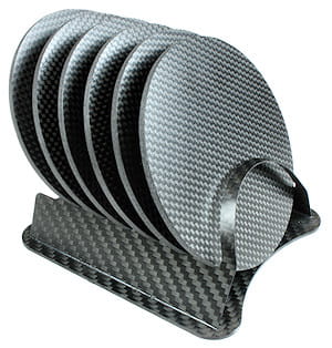 carbon fiber gifts - coasters